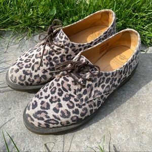 Dr. Martens Leopard Print Brook Oxfords Size UK 5